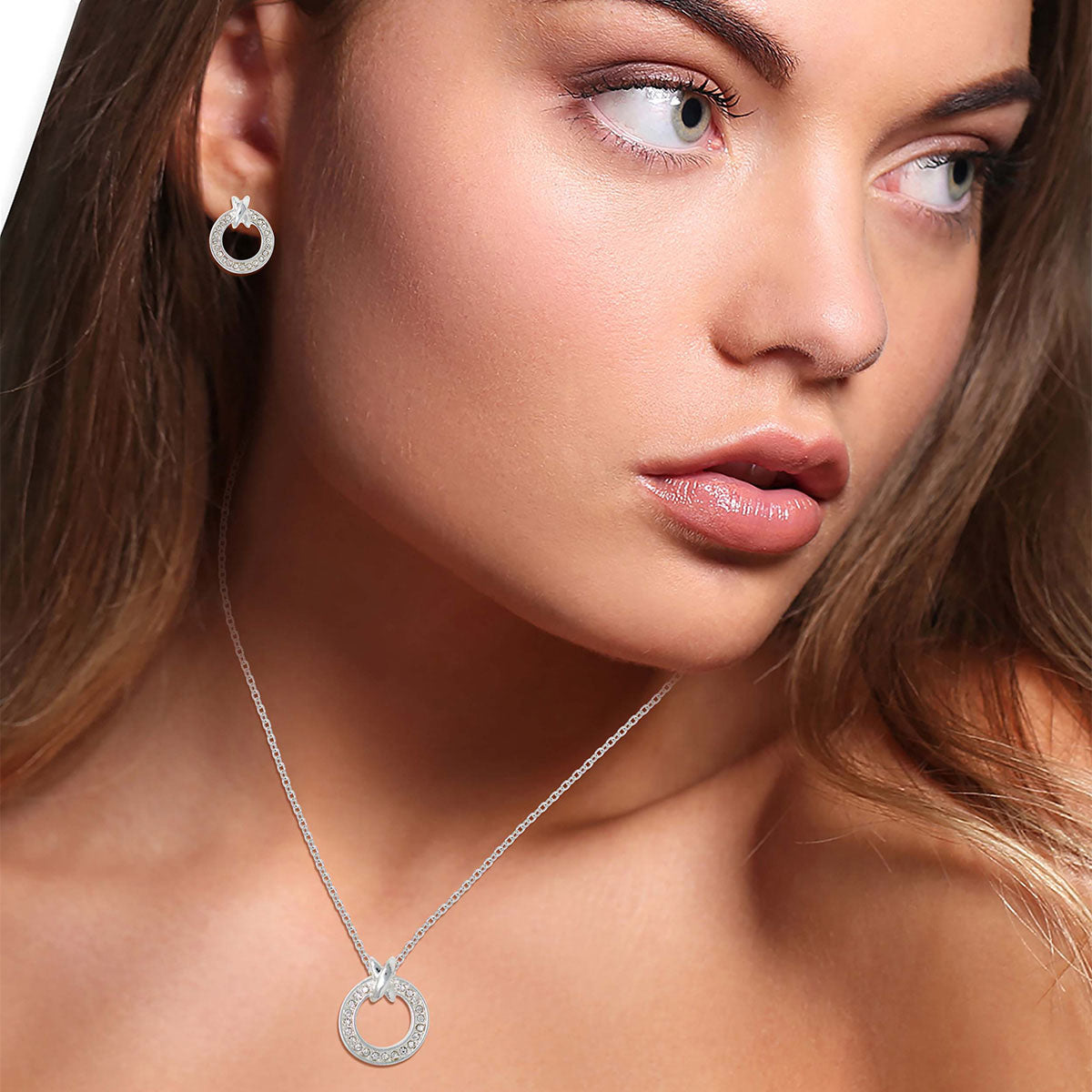 SET NINE WEST NW NK&EAR BOX, A22 PLATA