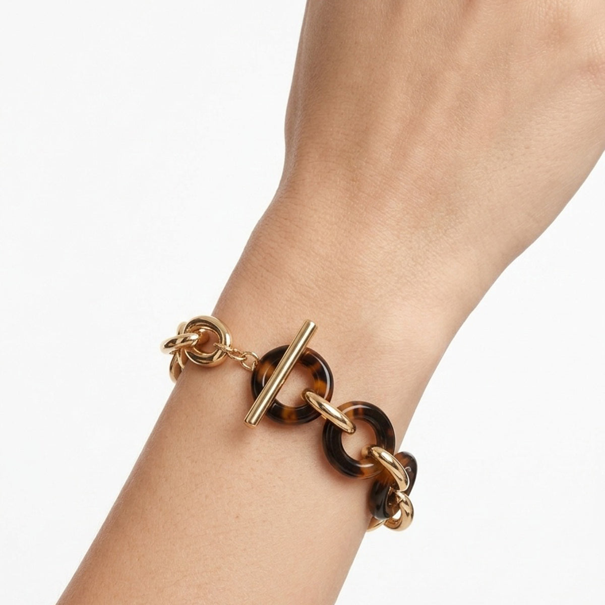 PULSERA RALPH LAUREN COLOR DORADO FORMA LOGO 14B00691