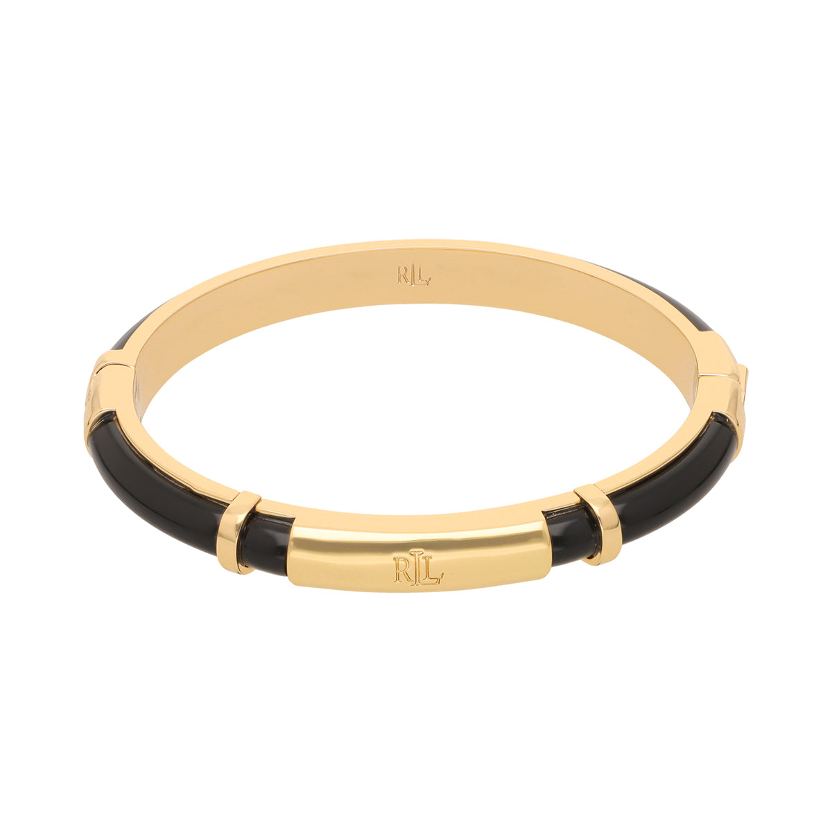 PULSERA COLOR  DORADO, RALPH LAUREN, FORMA CIRCULAR  TIPO RÃGIDO CON CAREY, CIERRE TIPO PRESIÃ“N, FAMILIA PARK ROW RECOLOR, CONTENIDO 1 PULSERA