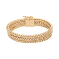 PULSERA COLOR  DORADO, RALPH LAUREN, FORMA HILERAS TIPO FLEXIBLE VARIAS CADENAS , CIERRE TIPO CAJA, FAMILIA DONNELLY, CONTENIDO 1 PULSERA