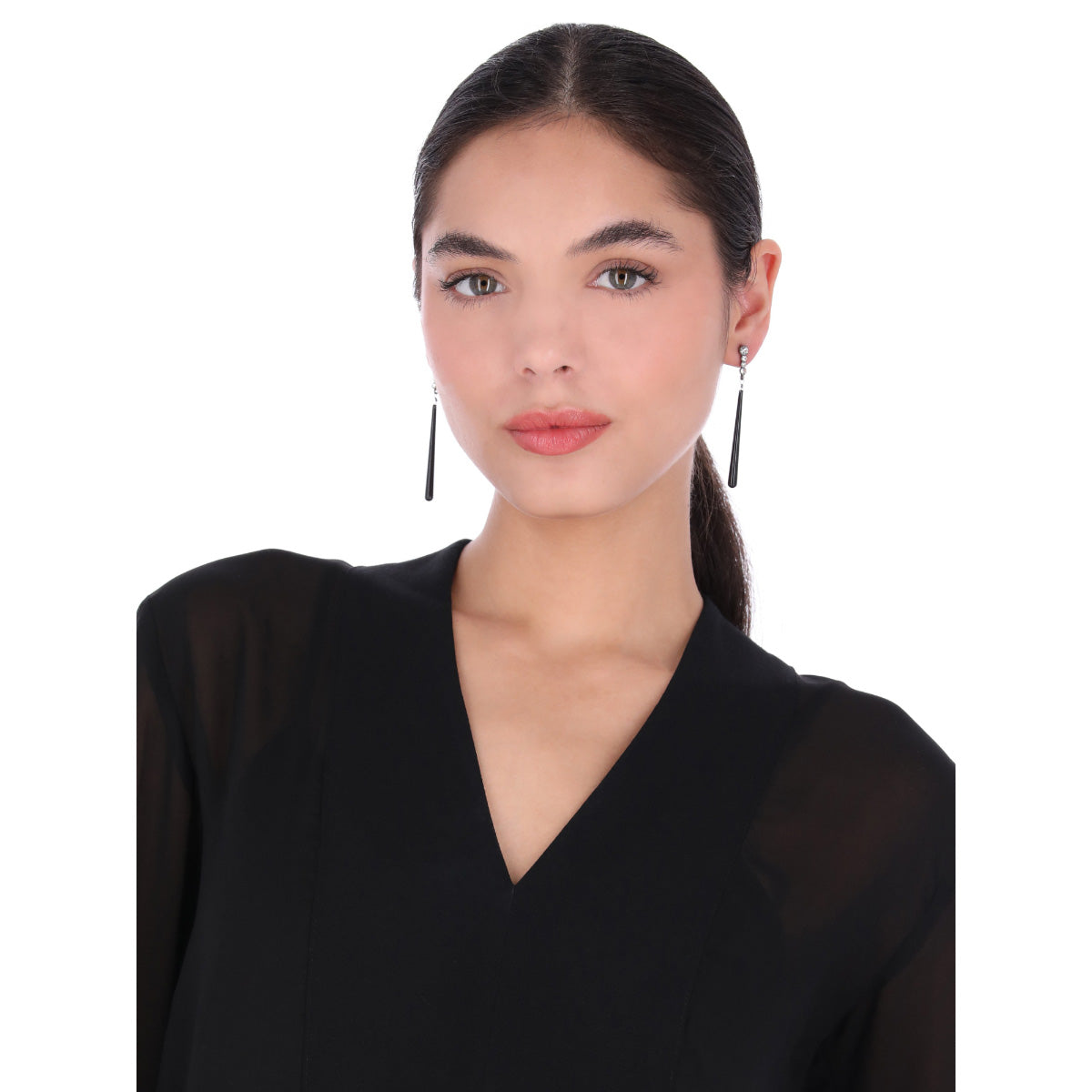 ARETES RALPH LAUREN DELPHINE PLATEADO