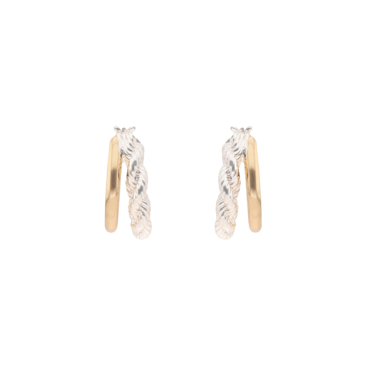 ARETES RALPH LAUREN SIRENETTA TWO TONE