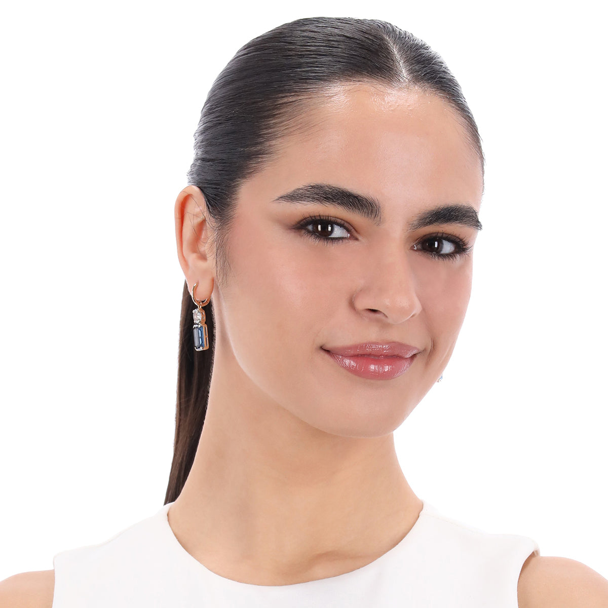 Aretes Ralph Lauren Color Dorado Forma Rectangular 14G01411
