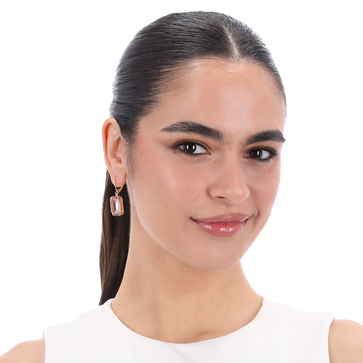 Aretes Ralph Lauren Color Dorado Forma Rectangular 14G01414