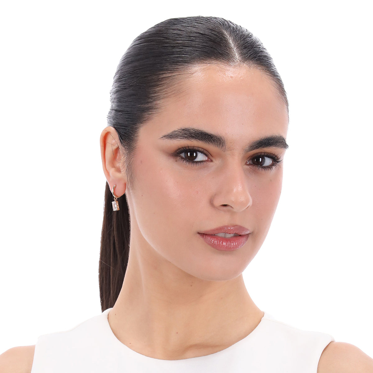 Aretes Ralph Lauren Color Dorado Forma Cuadrado 14G01416