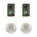ARETES RALPH LAUREN COLOR  DORADO PARA MUJER CONTENIDO 2 PARES DE ARETES 14G01450