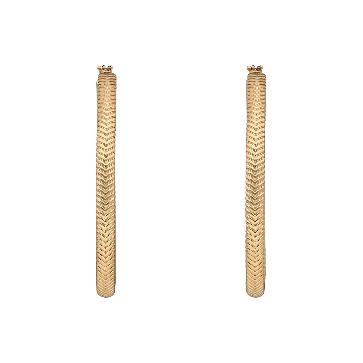 ARETES COLOR  DORADO, RALPH LAUREN, FORMA OVALADO TIPO ARRACADA ENTRELAZADO , CIERRE TIPO BISAGRA CON CLICK, FAMILIA DONNELLY, CONTENIDO 1 PAR DE ARETES