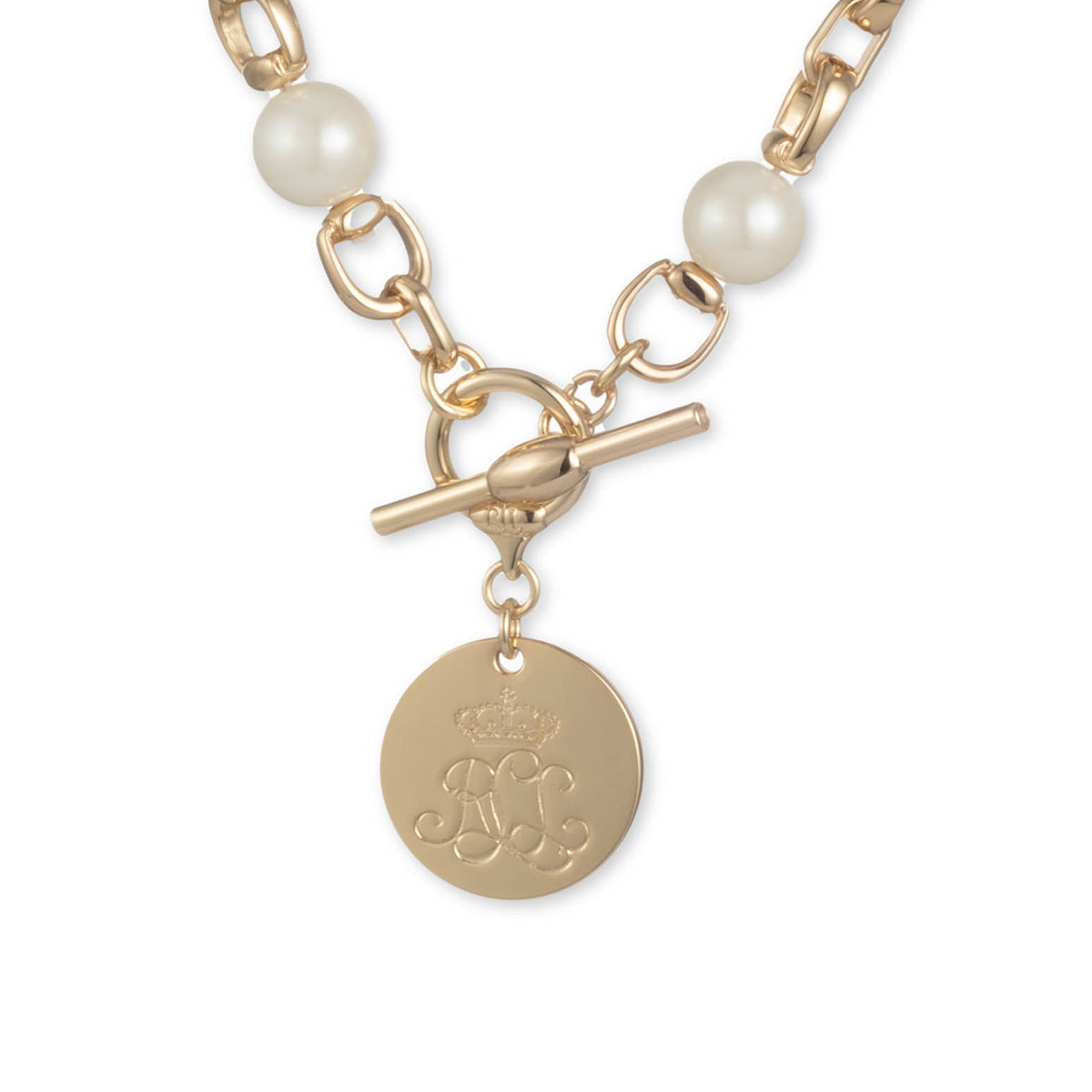 COLLAR RALPH LAUREN COLOR DORADO FORMA PERLA 14N00076