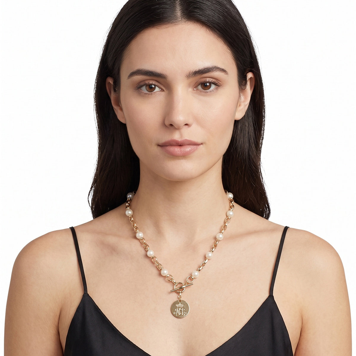 COLLAR RALPH LAUREN COLOR DORADO FORMA PERLA 14N00076