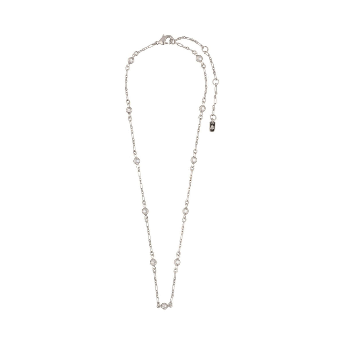 COLLAR RALPH LAUREN PAVE HALO PLATA