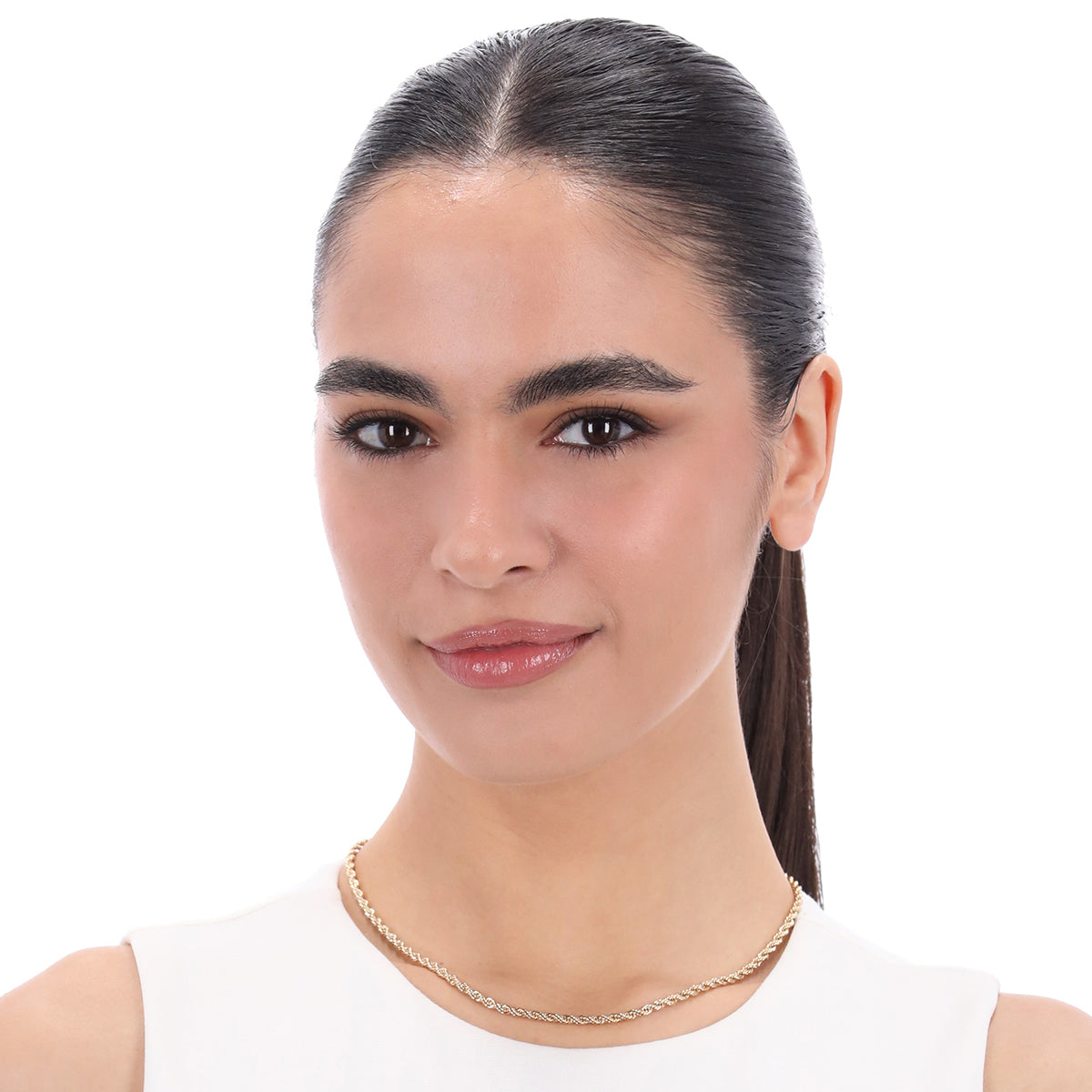 Collar Ralph Lauren Color Dorado Forma Entrelazada 14N00796