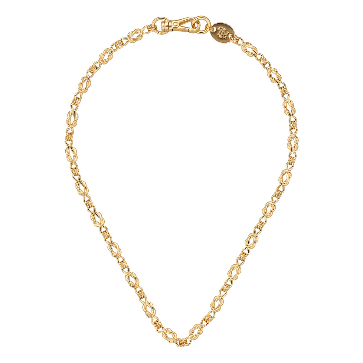 Collar Ralph Lauren Color Dorado DiseÃ±o Trenzado 14N00805