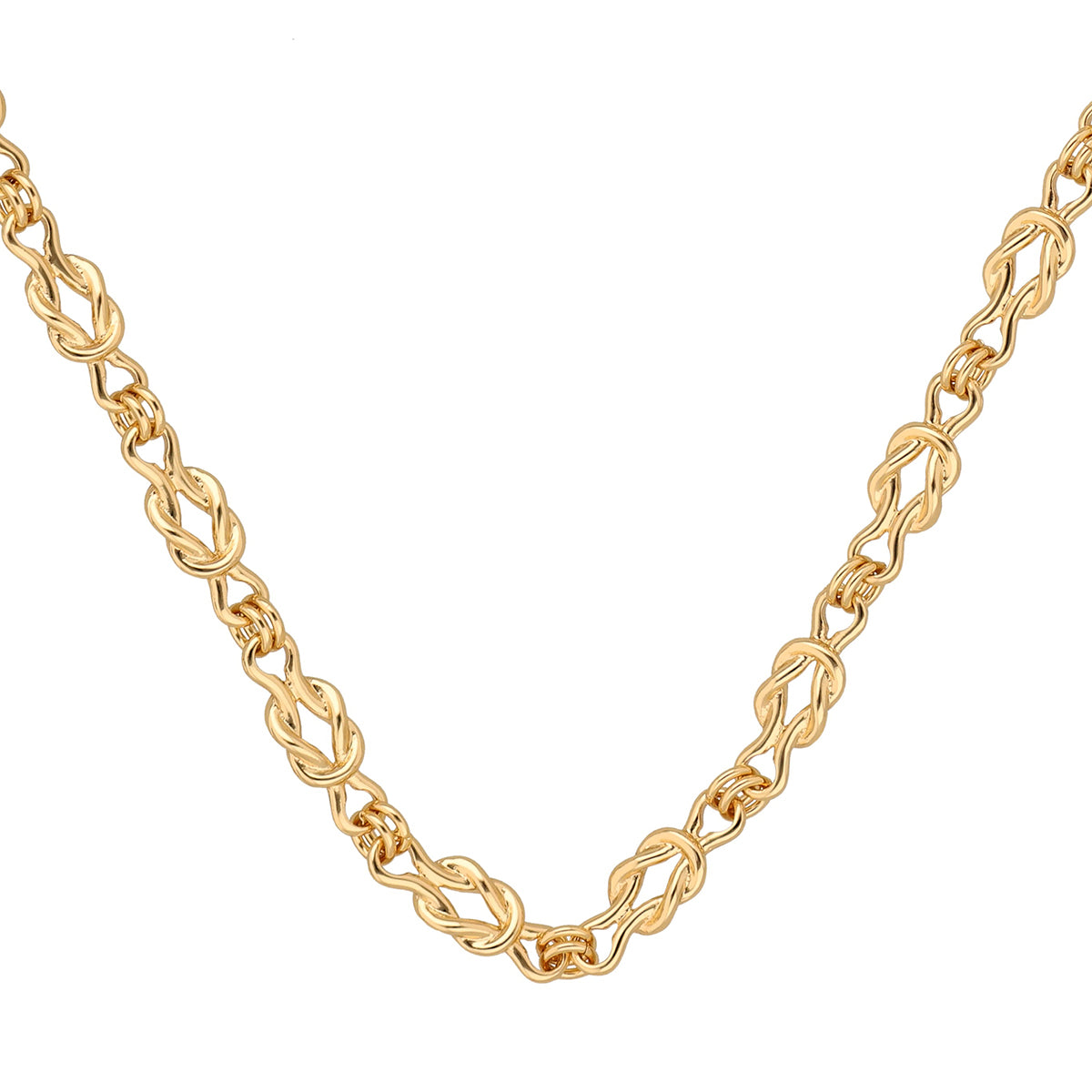 Collar Ralph Lauren Color Dorado DiseÃ±o Trenzado 14N00805
