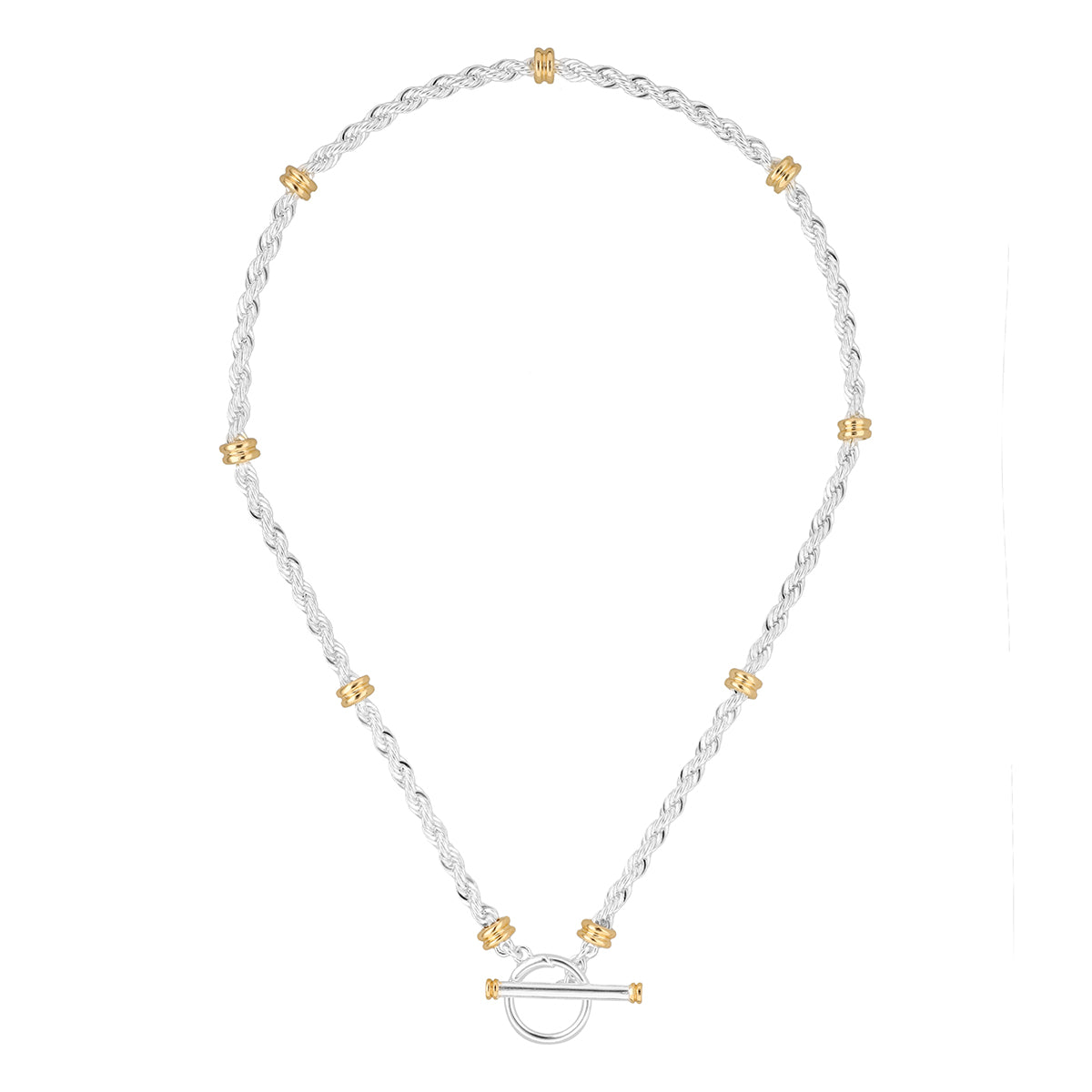 Collar Ralph Lauren Color Bitono Forma Entrelazada 14N00806