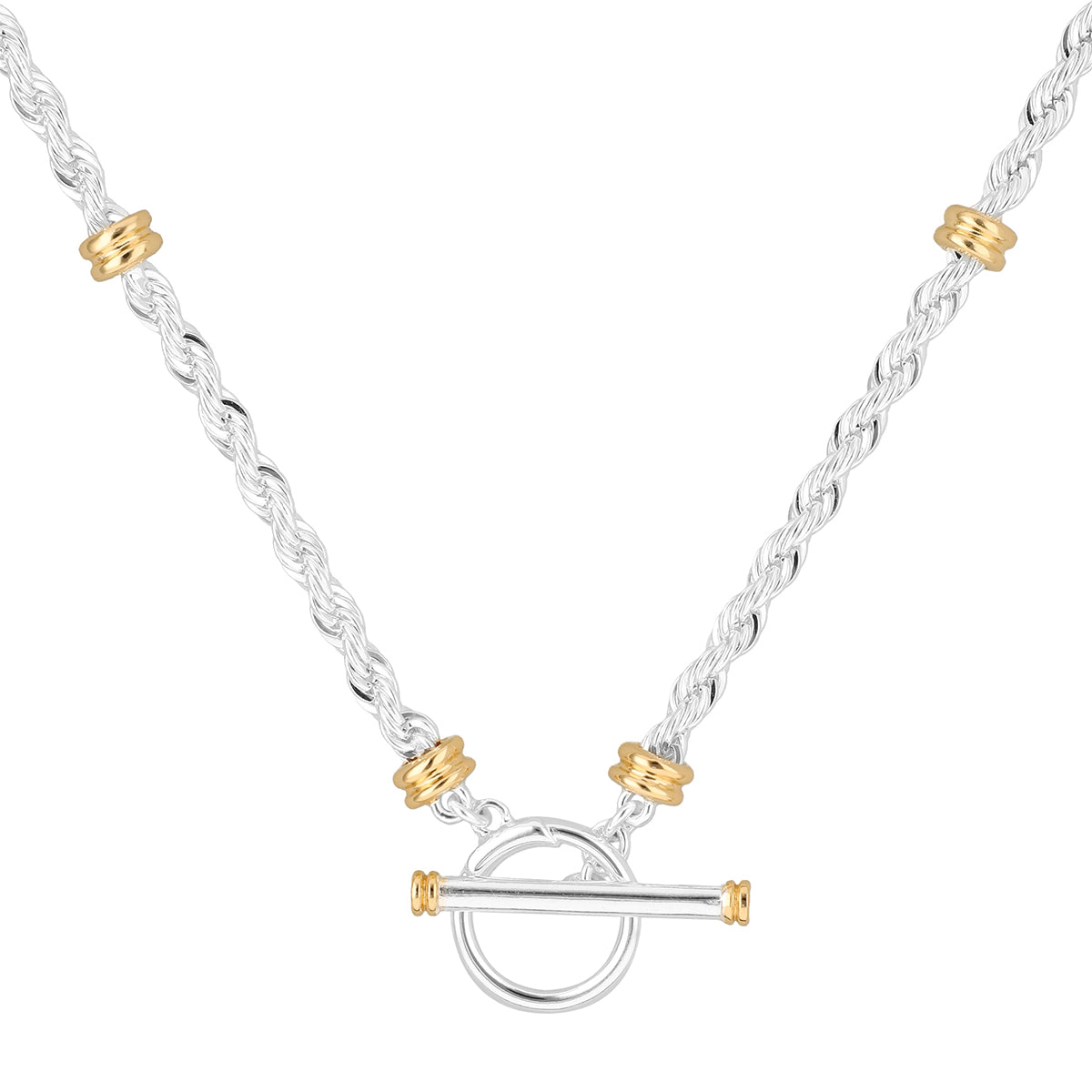Collar Ralph Lauren Color Bitono Forma Entrelazada 14N00806