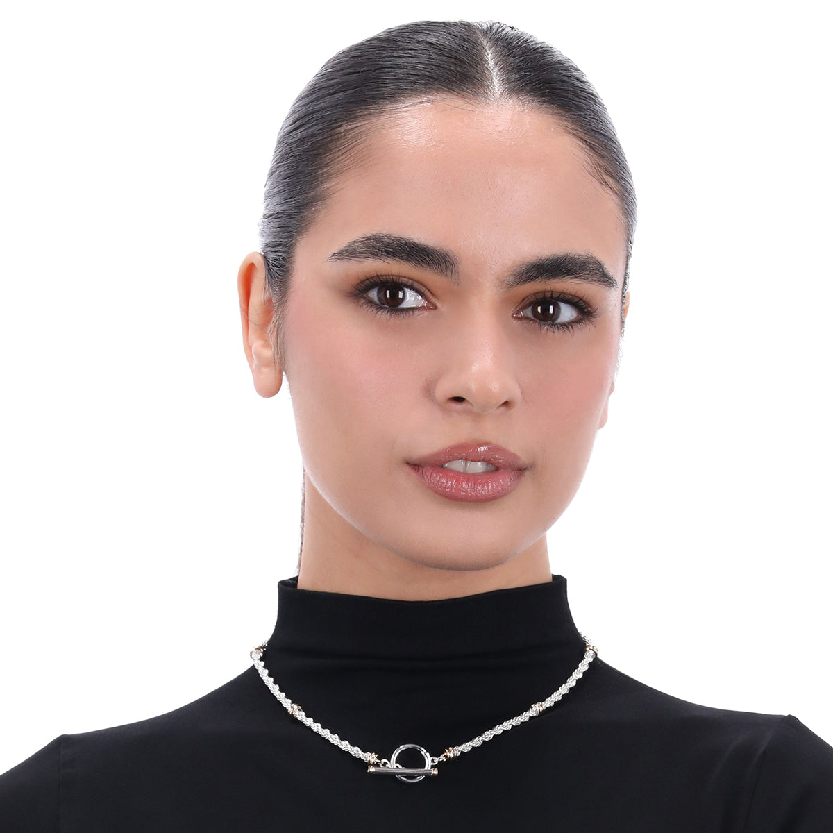 Collar Ralph Lauren Color Bitono Forma Entrelazada 14N00806