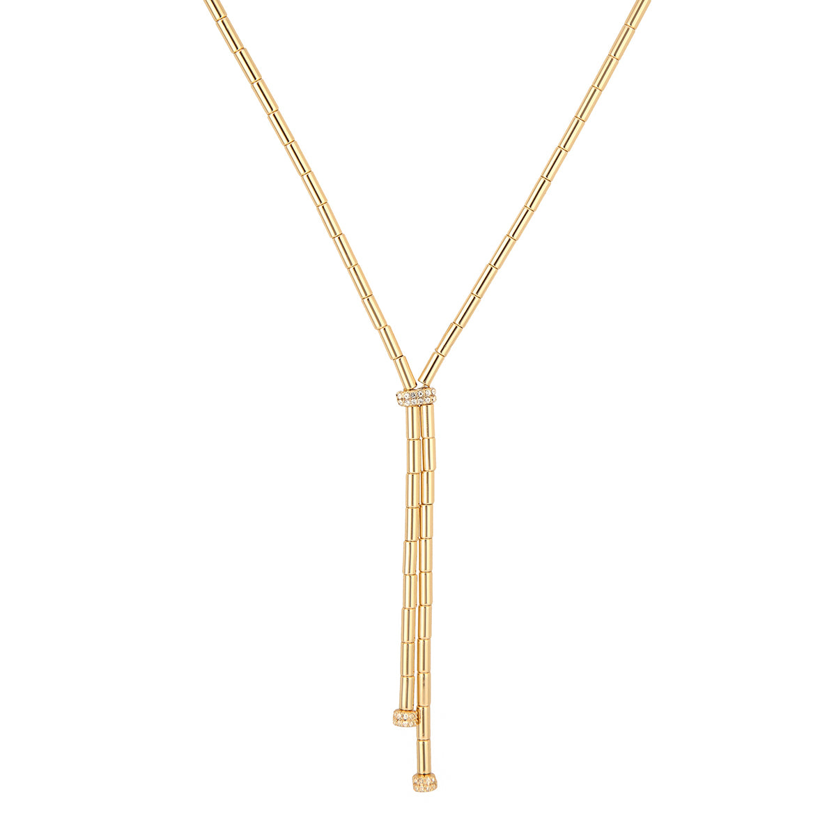 COLLAR COLOR  DORADO, RALPH LAUREN, FORMA CIRCULAR  TIPO CORBATÃN  CON CRISTALES TRANSPARENTES, CIERRE TIPO PINZA AJUSTABLE , FAMILIA LINDELLA, CONTENIDO 1 COLLAR