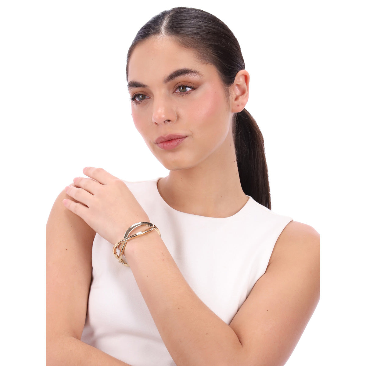 PULSERA NAPIER TWISTED PETALS ORO