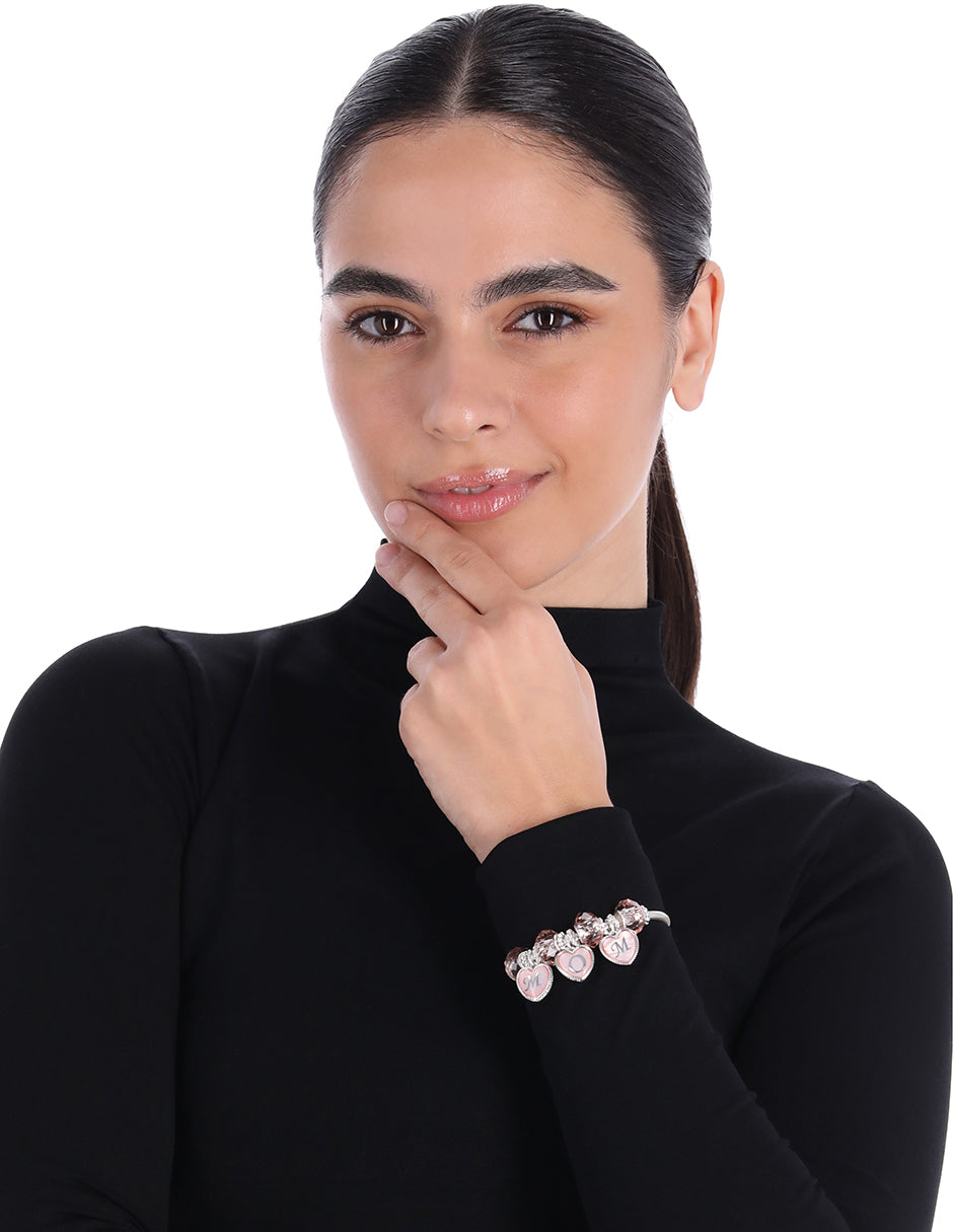 BOX PULSERA NAPIER COLOR plateado FORMA CORAZON 17B01821