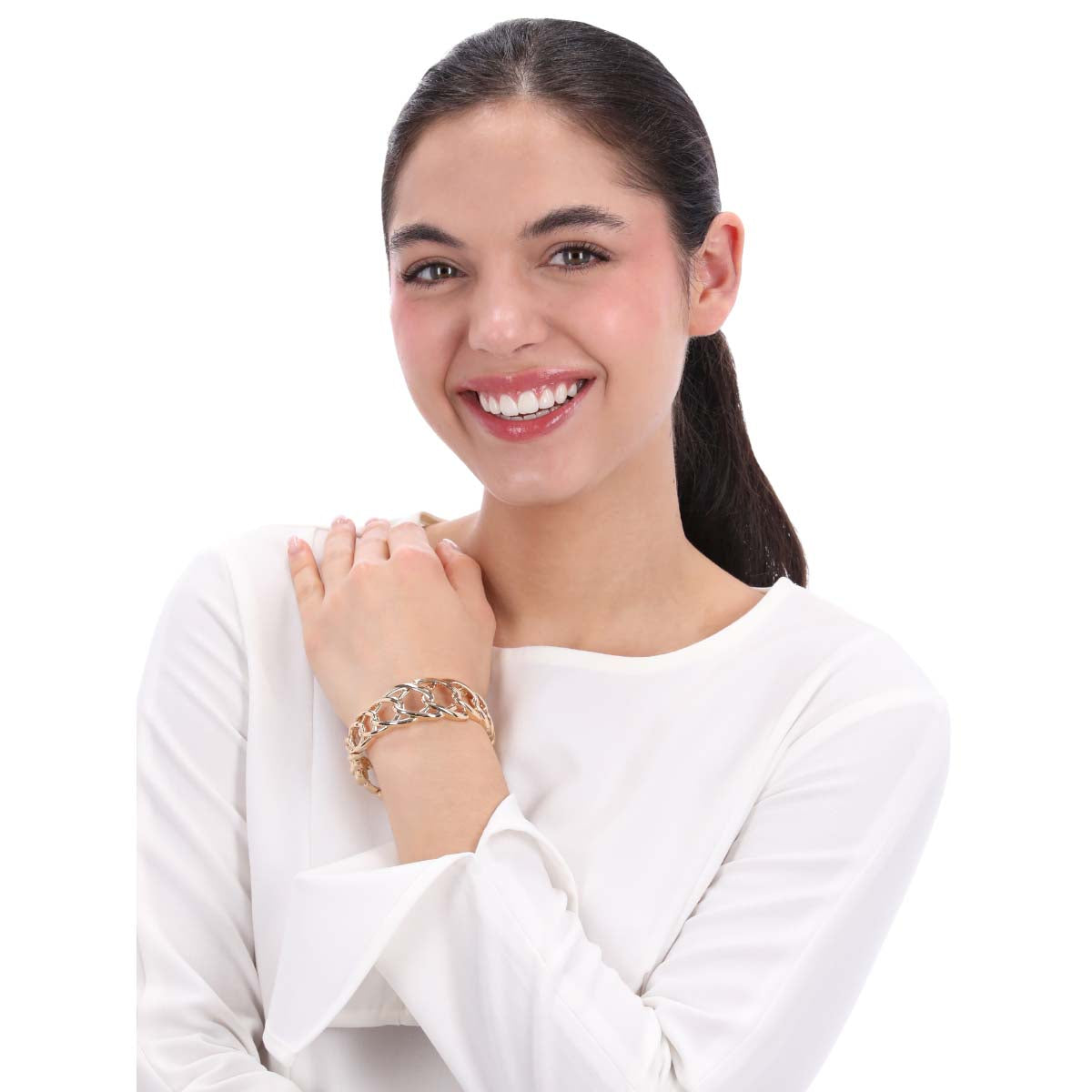 PULSERA NAPIER COLOR dorado FORMA ALMENDRA 17B01836