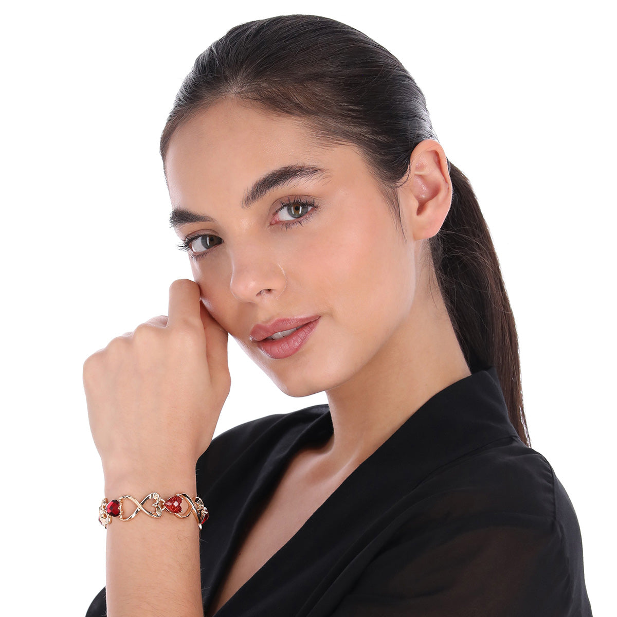 PULSERA NAPIER LOVE HEARTS SIAM