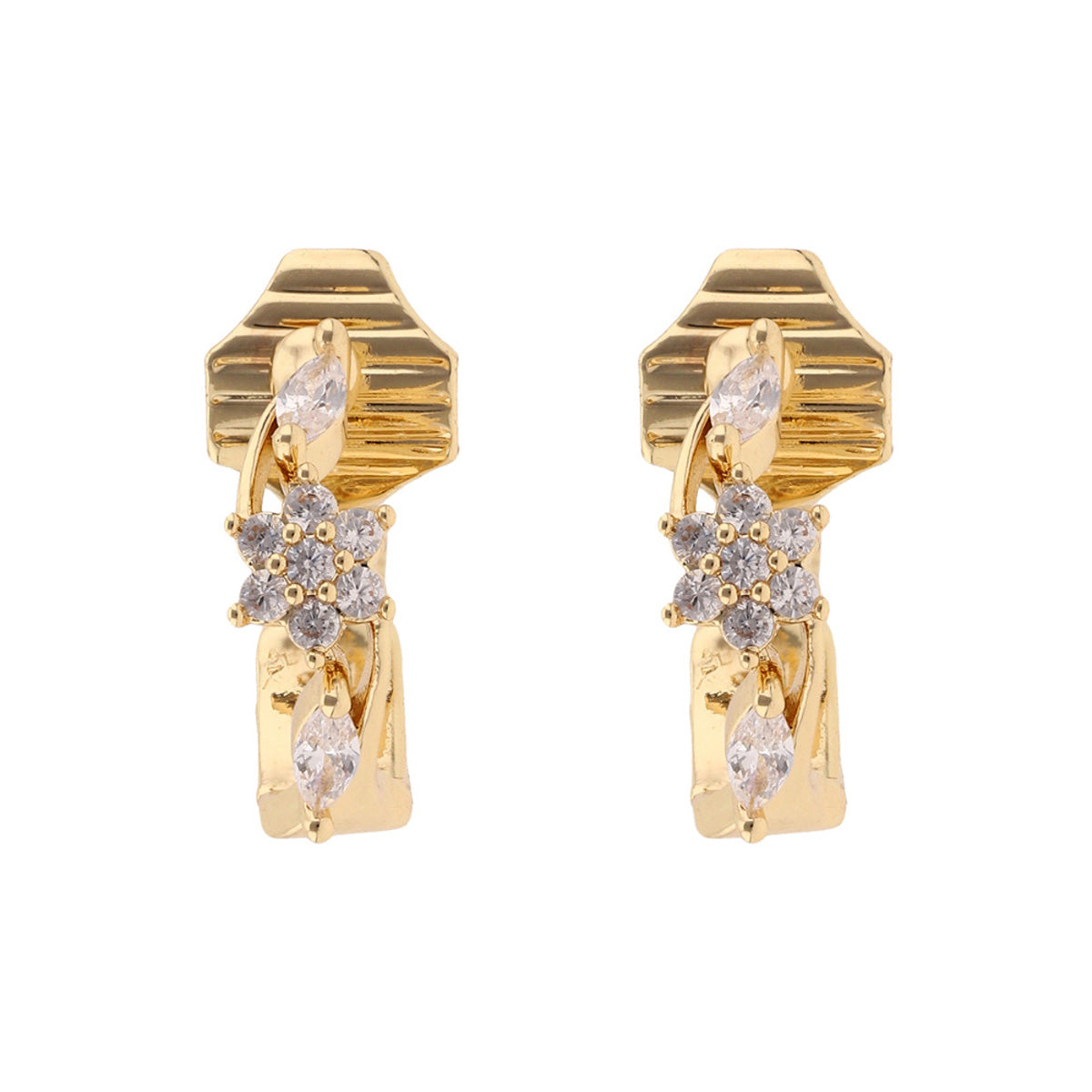 ARETES NAPIER COLOR dorado FORMA FLOR 17C00538