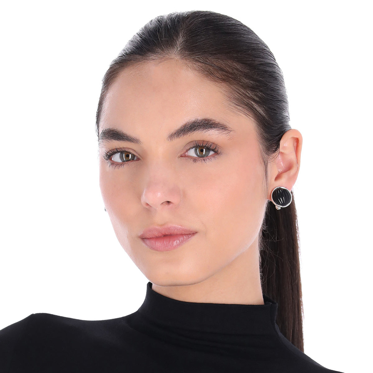 ARETES NAPIER MIDNIGHT BEADS NEGRO