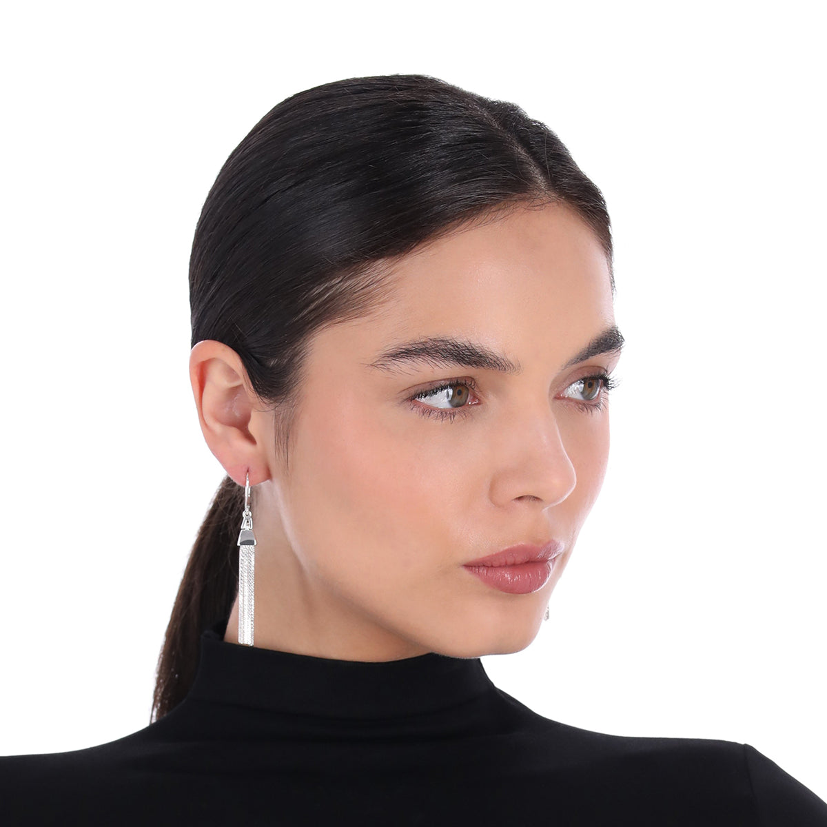 ARETES NAPIER COLOR PLATA FORMA COLGANTE 17G00303