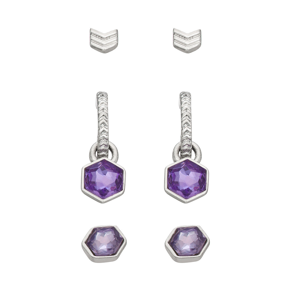 ARETES NAPIER MODERN COLOR DECLARATION PLATA