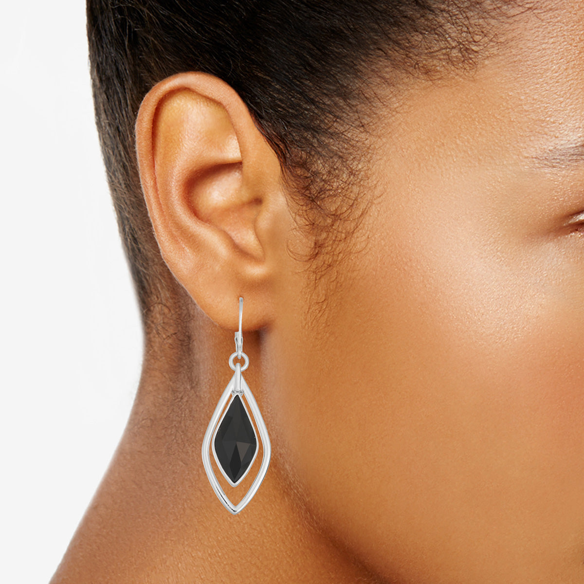 ARETES NAPIER SEASONAL LOOPS BLK PLATA
