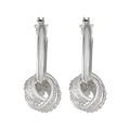 ARETES NAPIER N1 METAL EARS PLATA