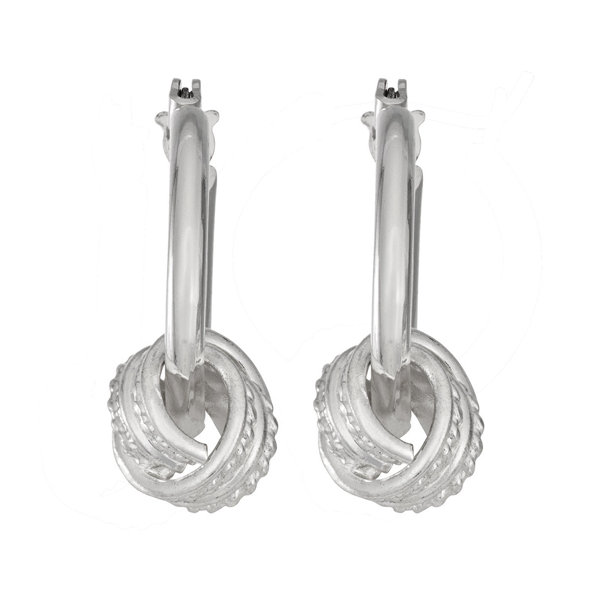 ARETES NAPIER N1 METAL EARS PLATA