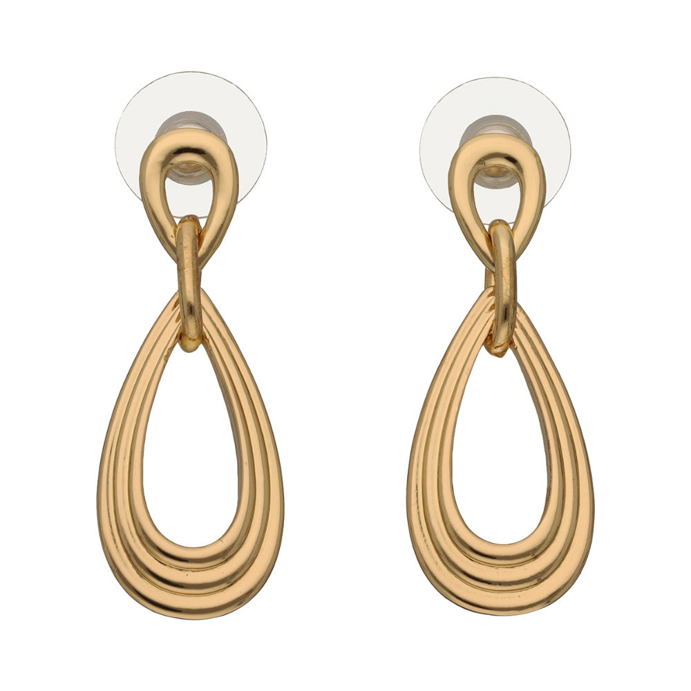 ARETES NAPIER COLOR oro FORMA COLGANTE DOBLE 17G01506
