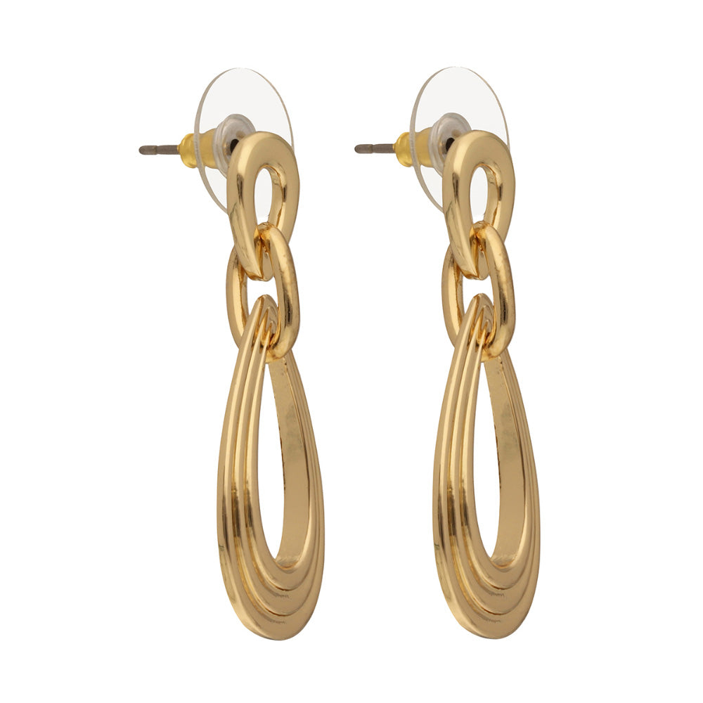 ARETES NAPIER COLOR oro FORMA COLGANTE DOBLE 17G01506