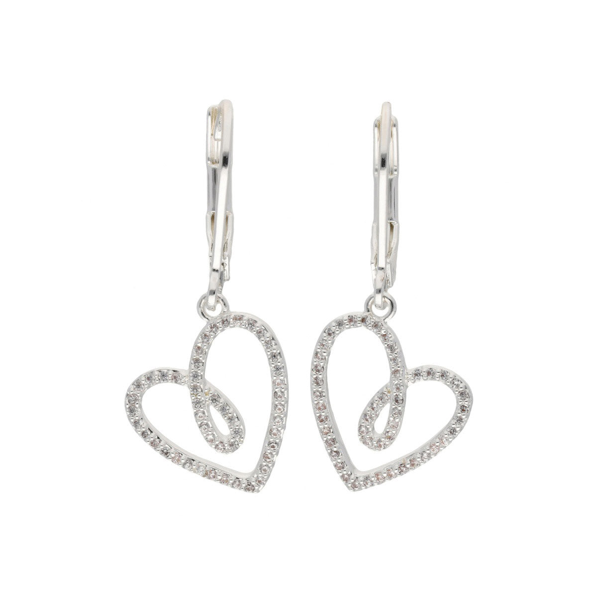 ARETES NAPIER SOCIAL CZ EARS M3 PLATA