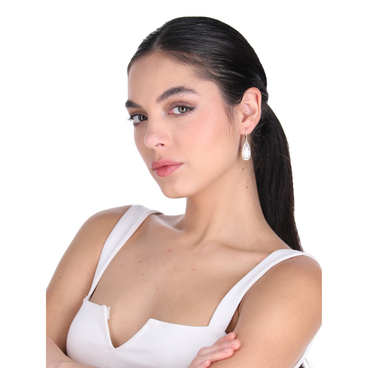 ARETES NAPIER SOCIAL CZ EARS M3 ORO