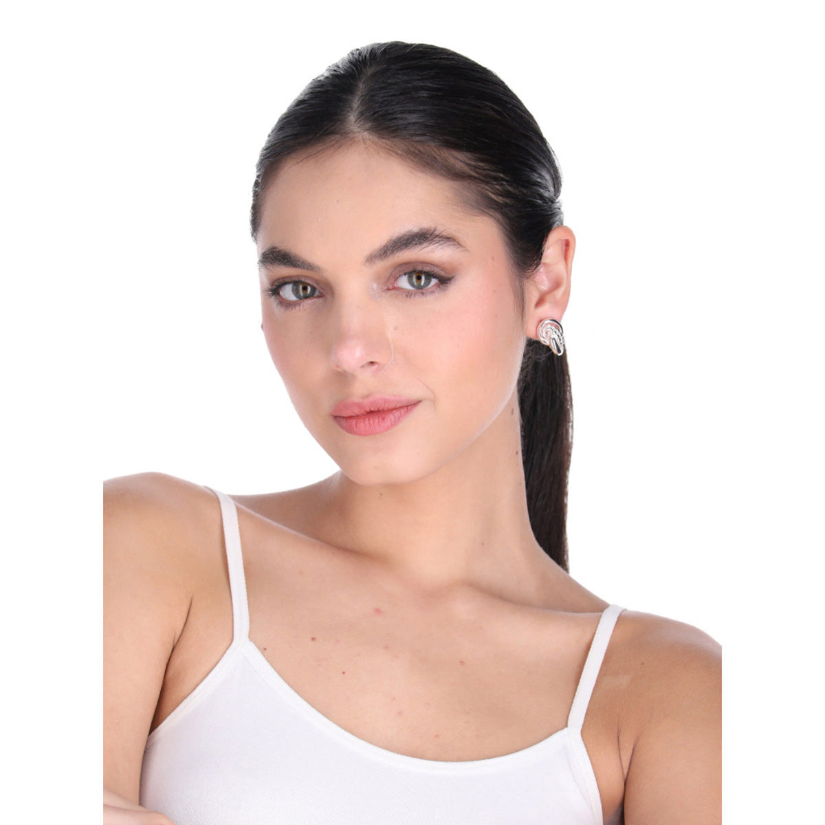 ARETES NAPIER METAL EARS A2 PLATA