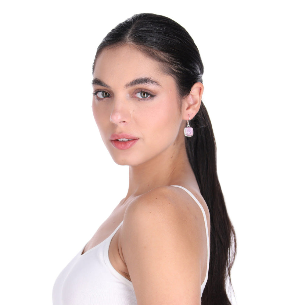 ARETES NAPIER COLOR plata FORMA COLGANTE 17G01619