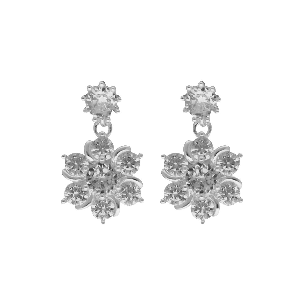 ARETES NAPIER SOCIAL CZ EARS A1 PLATA