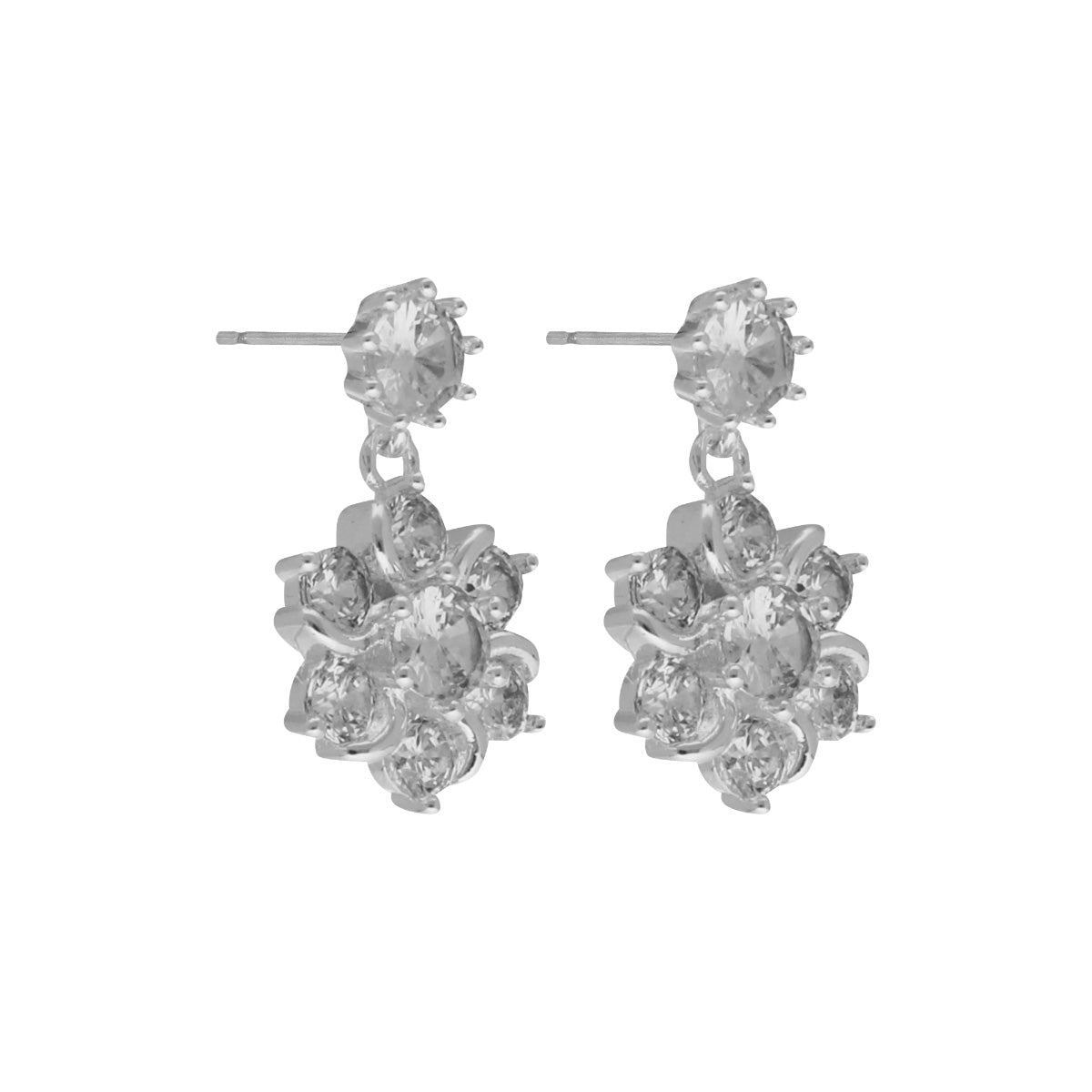ARETES NAPIER SOCIAL CZ EARS A1 PLATA