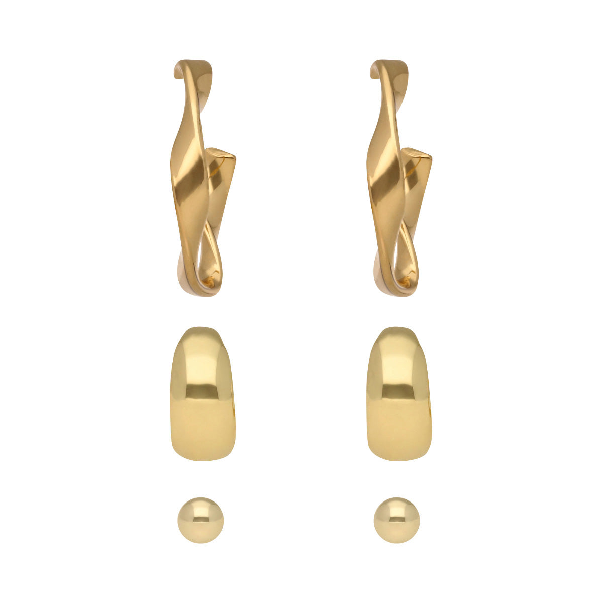 ARETES NAPIER METAL EARS A3 ORO