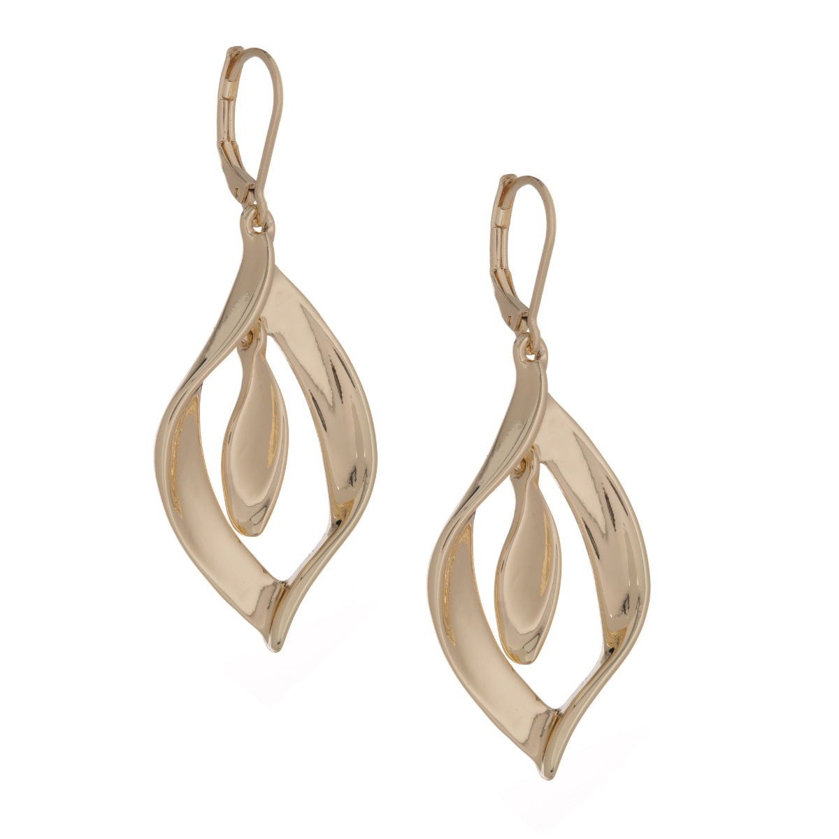 ARETES NAPIER TWISTED PETALS ORO