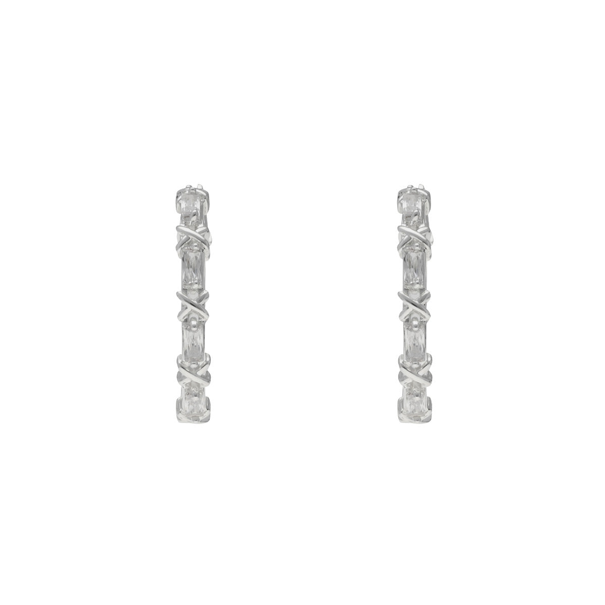 ARETES NAPIER SOCIAL CZ EARS A1 PLATA