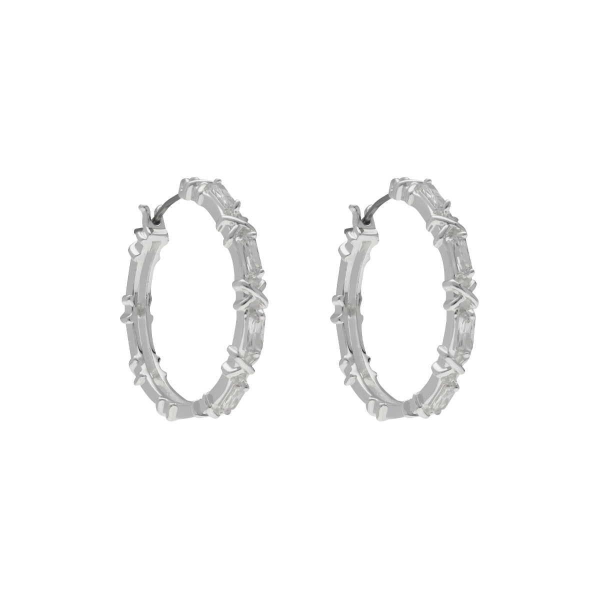 ARETES NAPIER SOCIAL CZ EARS A1 PLATA