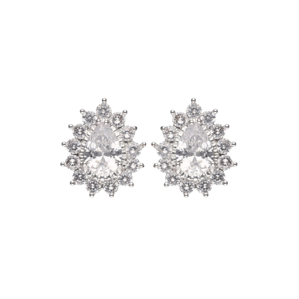 ARETES NAPIER COLOR plateado FORMA PERA 17G02303