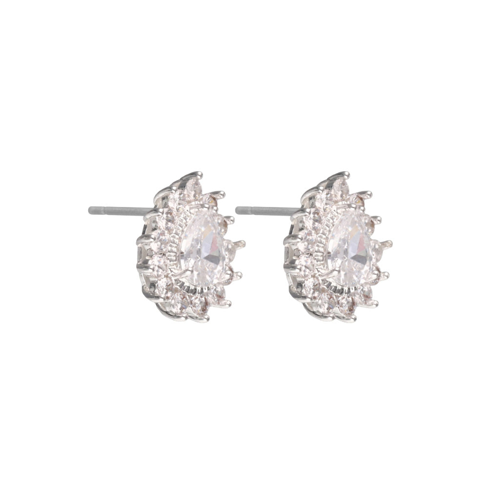 ARETES NAPIER COLOR plateado FORMA PERA 17G02303