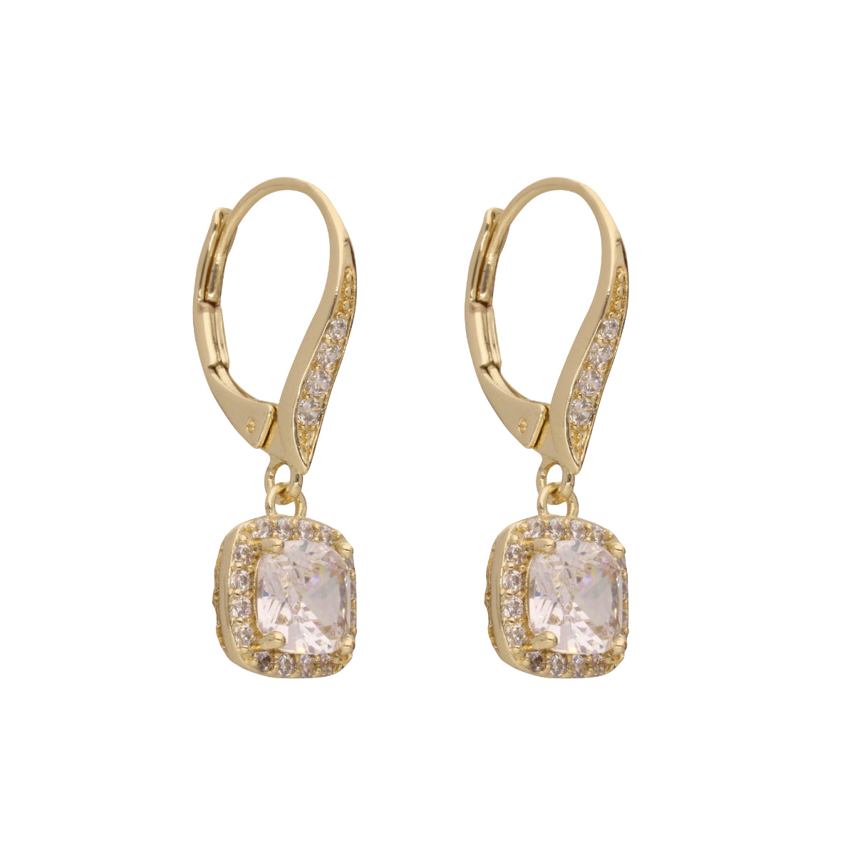 ARETES NAPIER COLOR dorado FORMA CUADRADA 17G02308