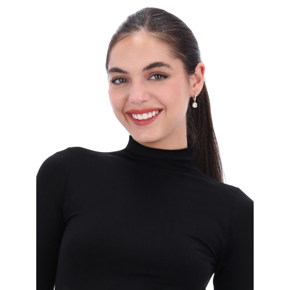 ARETES NAPIER COLOR dorado FORMA CUADRADA 17G02308