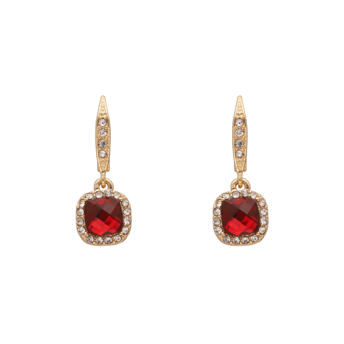 ARETES NAPIER COLOR dorado FORMA CUADRADA 17G02753