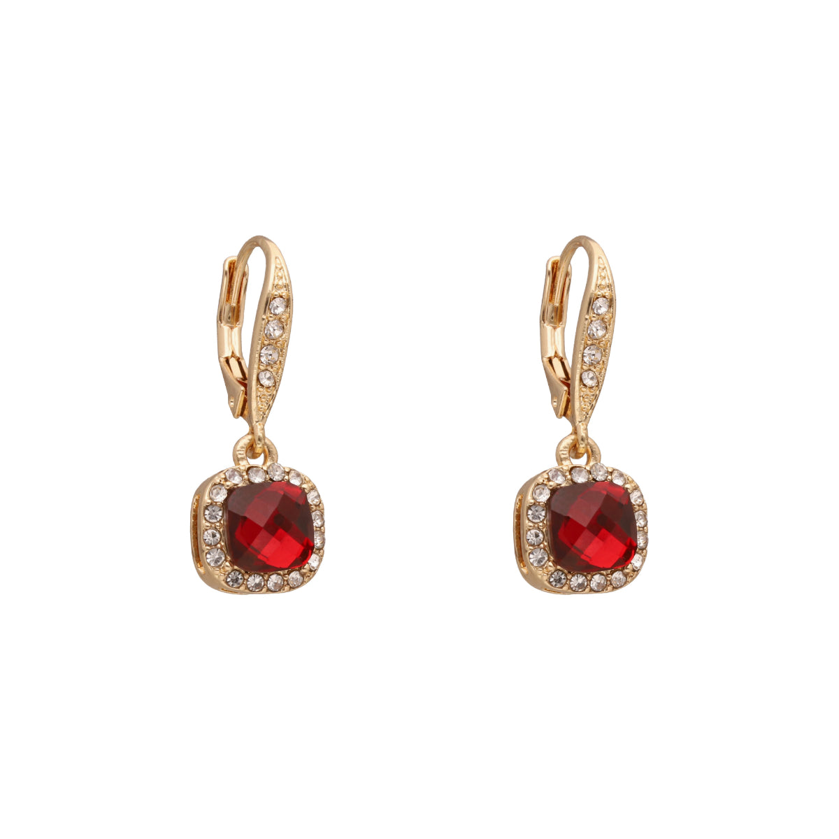 ARETES NAPIER COLOR dorado FORMA CUADRADA 17G02753